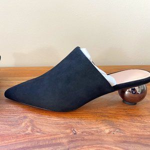 Pour La Victoire Kiera Sphere Black Mules 7.5